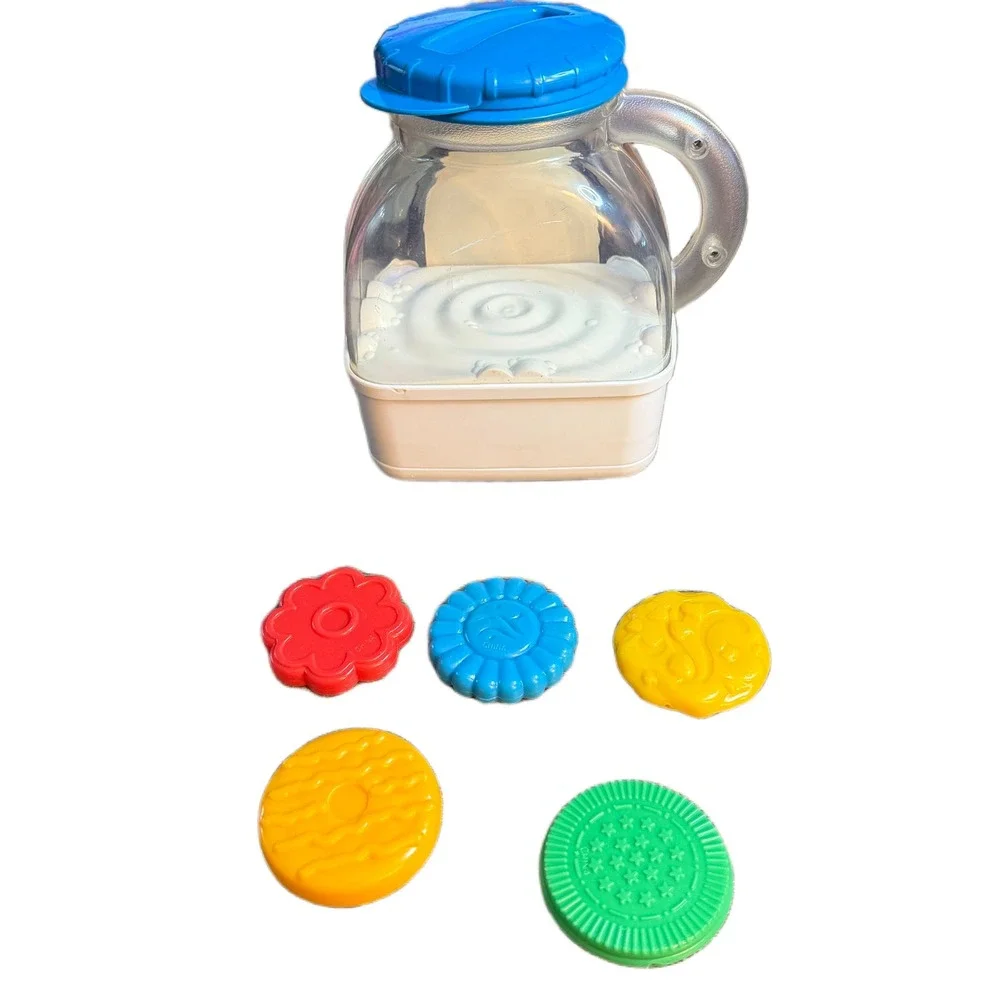 Vintage Fisher-Price‎ Kids Moo Sounds Milk Jug Bottle Cow w/ 5 Number Cookies